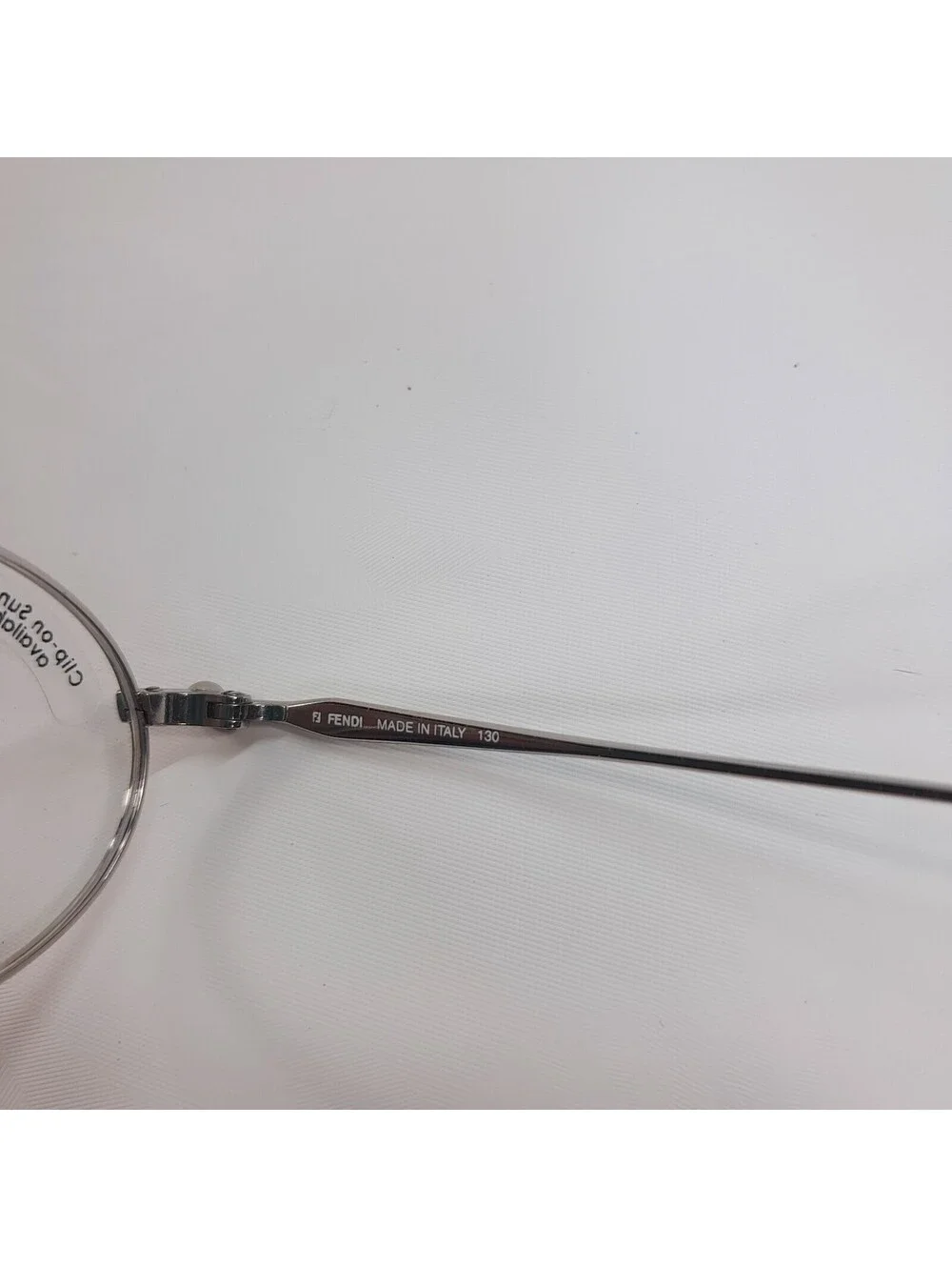 Fendi Eyeglasses Eye Glasses Frames F512 palladium Italy 46-19-130 oval silver